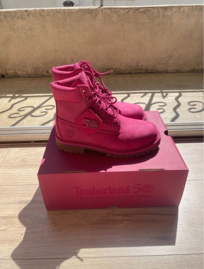 Timberland pink/fuchsia/rose taille 36 - photo numéro 3