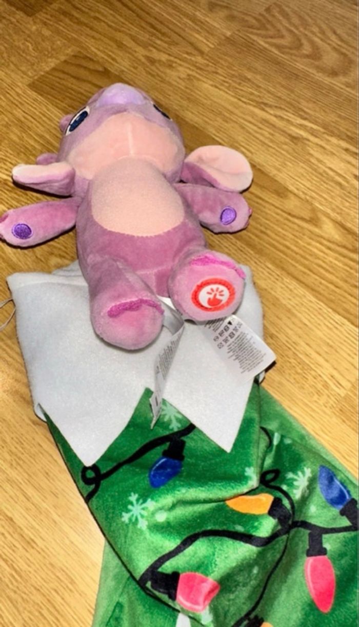 Peluche Stitch Rose Angel interactive collection Noël - chaussette de Noël neuve - photo numéro 4