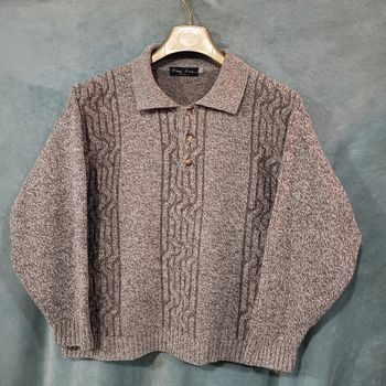 Pull Vintage en Laine - Marron/Beige 🧥  Bay Line City