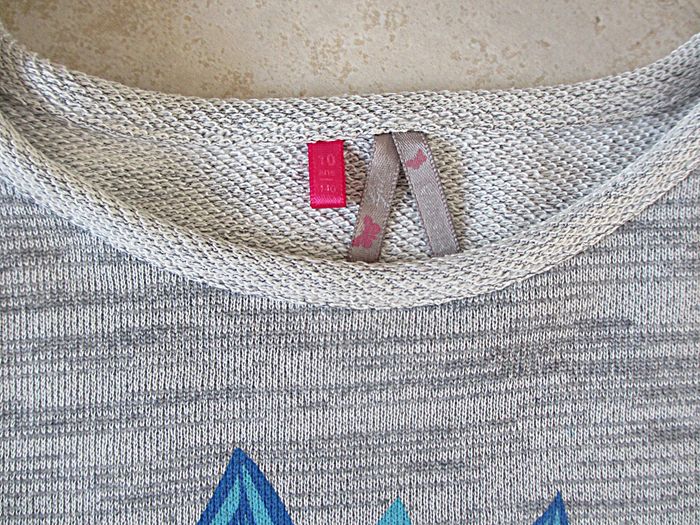 Sweat gris chiné avec motif paon fille Orchestra - 10 ans - photo numéro 5