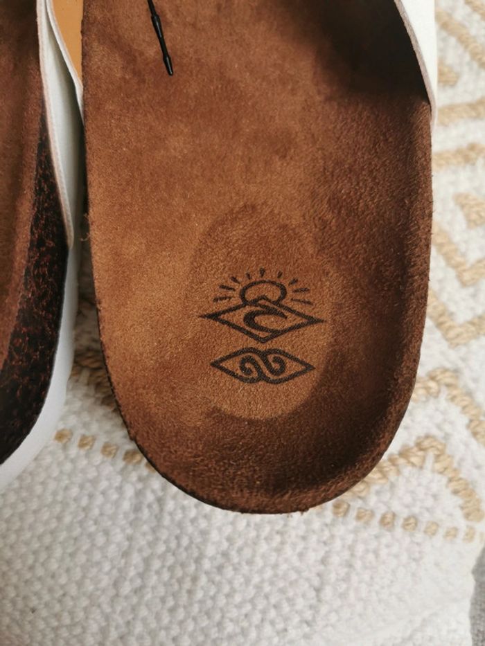 Nu pied sandale mule Rip Curl Stellar blanc taille 41 neuf - photo numéro 3