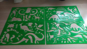 Set de 4 pochoirs
