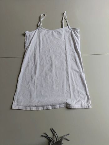 Débardeur Clockhouse taille L blanc bretelle réglable