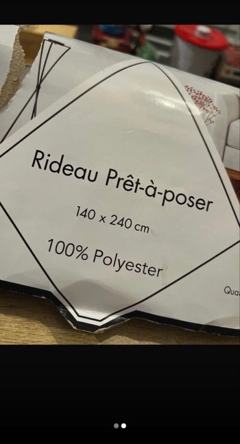 Rideau couleur vieux rose