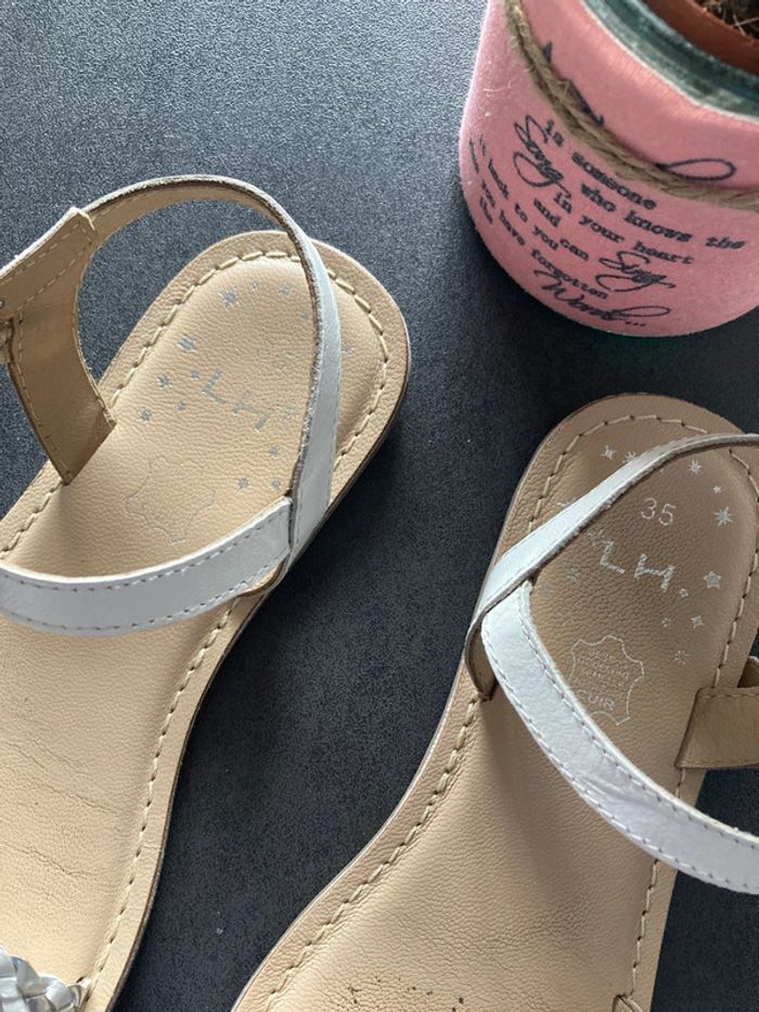 Sandales chaussures fille enfant 35 - photo numéro 2