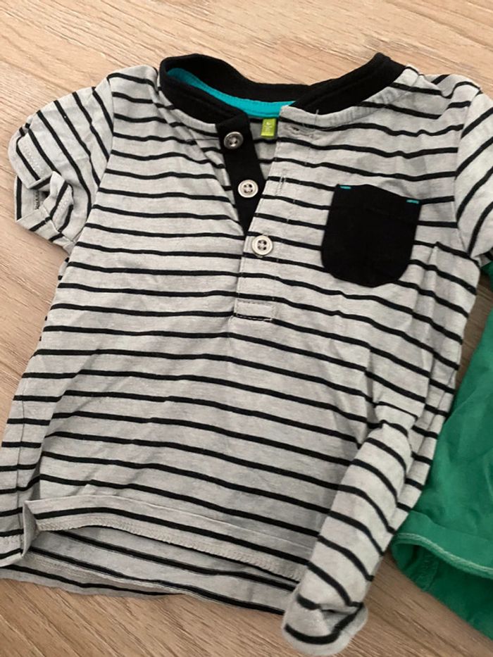 Lot de 3 t shirts obaibi orchestra 6 mois - photo numéro 2