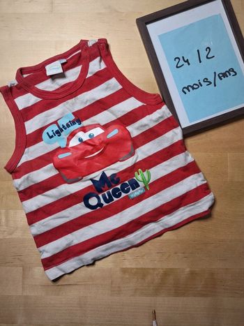 T-shirt manches courtes pour Garçon taille 24 mois Marque Disney très bon état