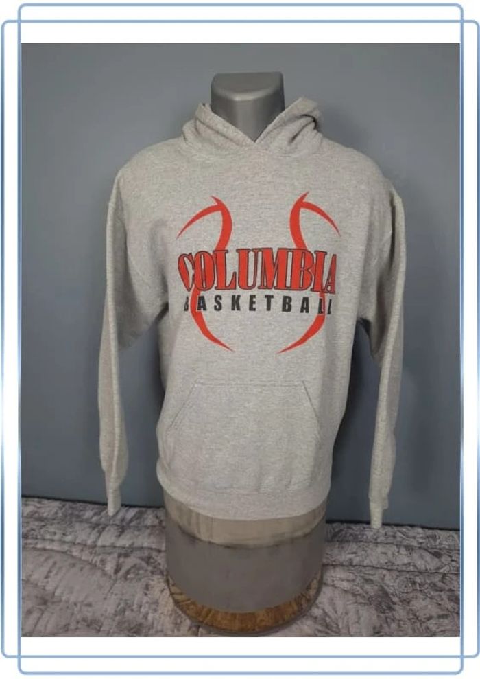 Sweat à capuche  / hoodie gildan - taille M - homme gris sérigraphie (325)