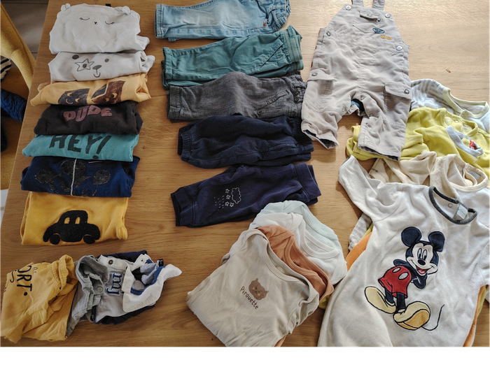 Lot vêtements bébé garçon – Taille 9 mois – Spécial Automne/hiver