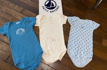 lot body Petit Bateau 6 mois