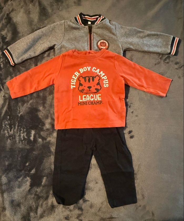 Ensemble tee-shirt gilet pantalon