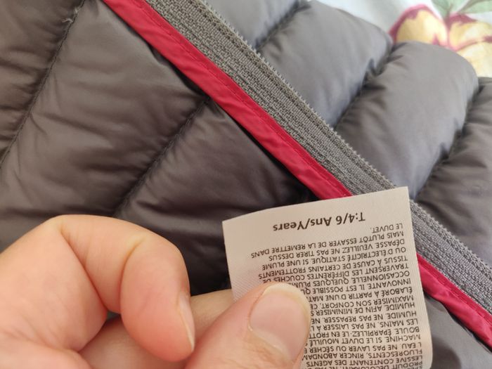 Veste jott taille 4-6 ans gris souris - photo numéro 2