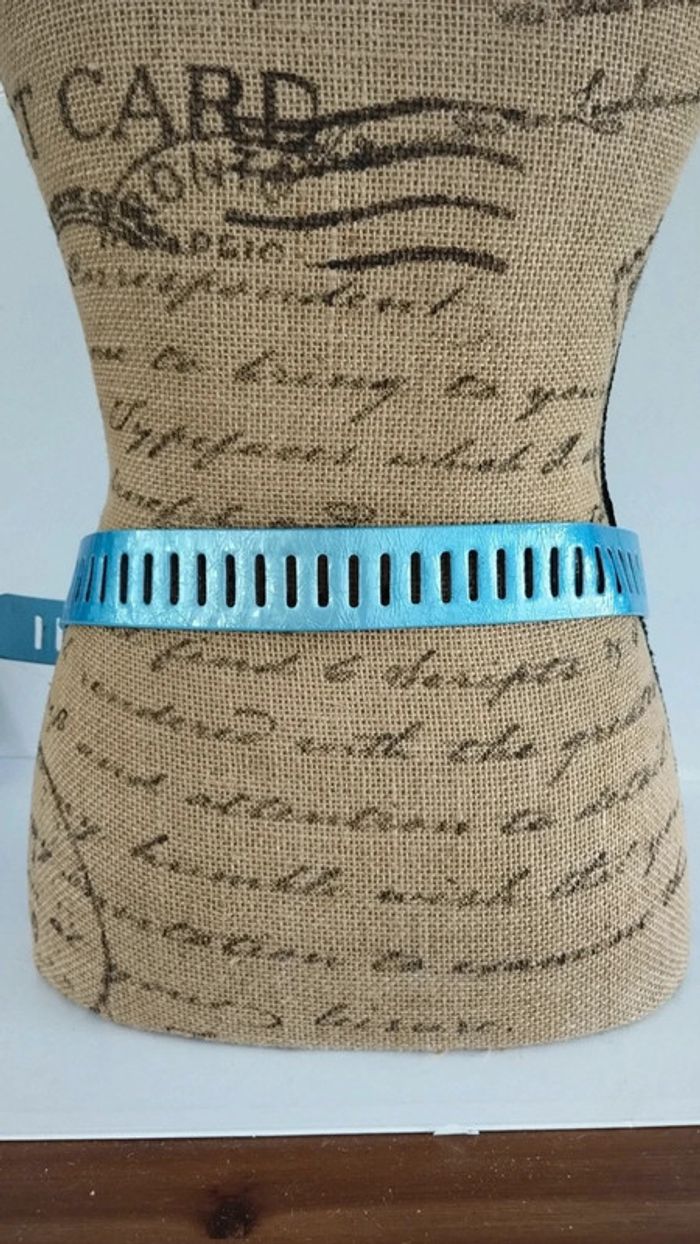 Ceinture deux nuances de bleu 95 cm - photo numéro 4