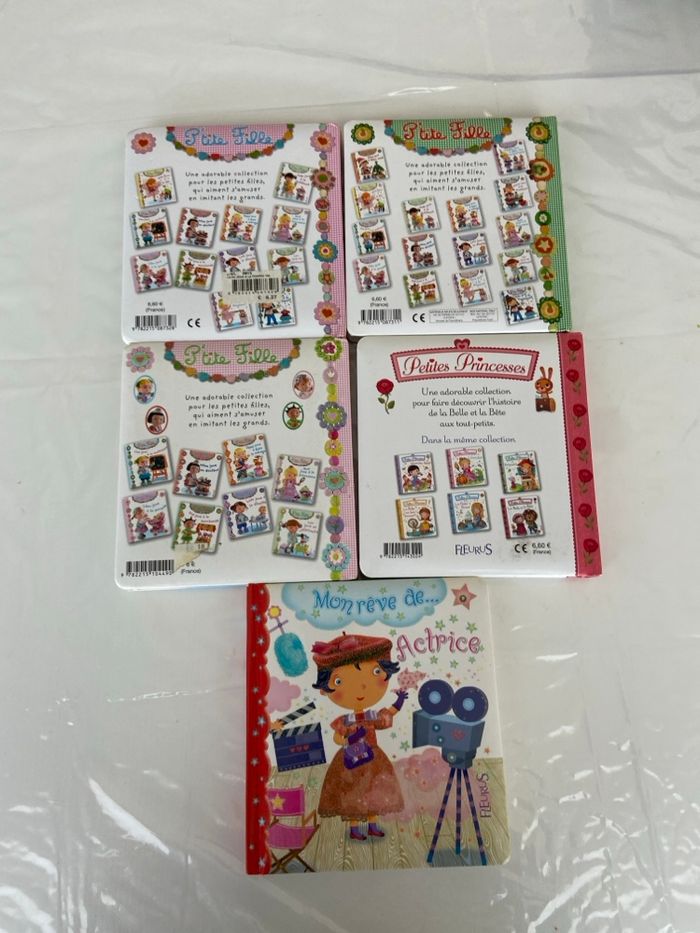 Lot de 5 Livres Cartonnés FLEURUS – Collections Petite Fille & Petites Princesses - photo numéro 2