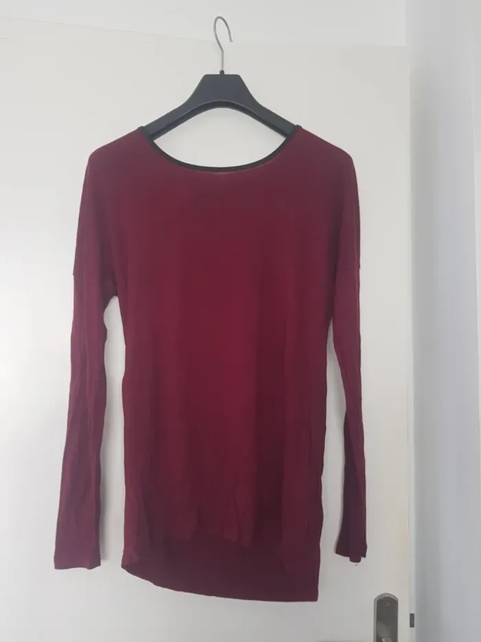 Haut Bordeaux Femme Taille M - photo numéro 2