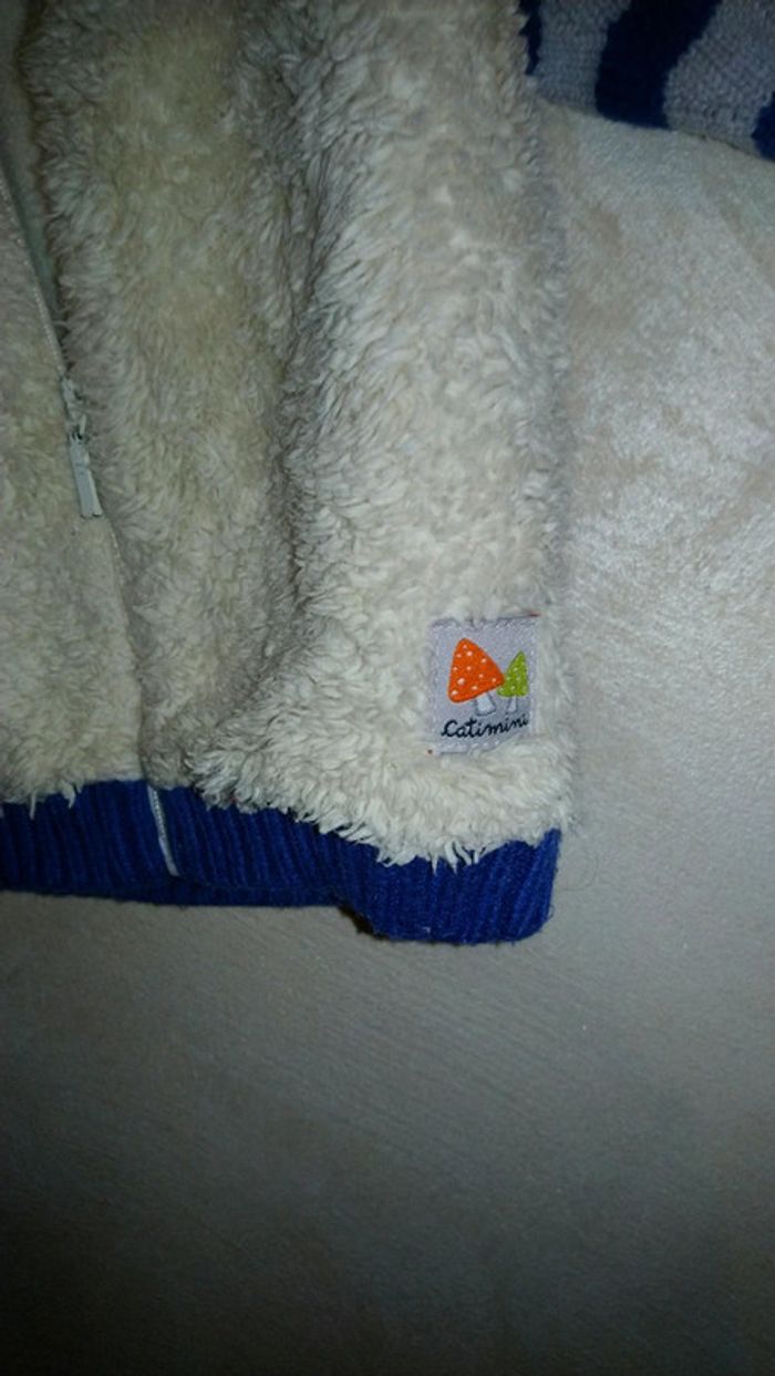 Superbe gilet doublé Catimini taille 6 mois - photo numéro 4