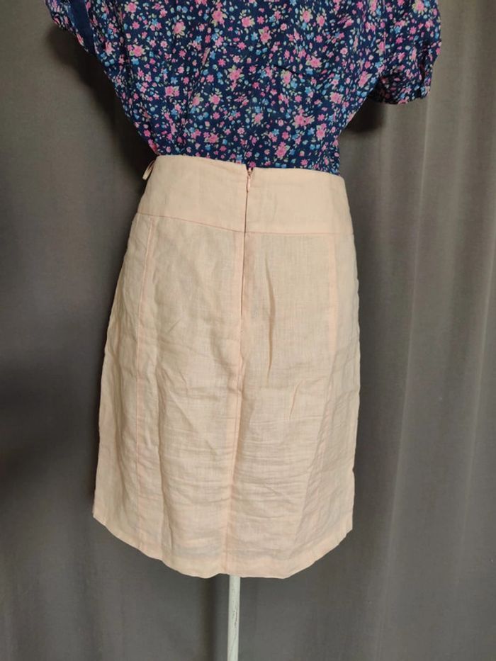 Jupe droite Jacqueline Riu rose saumon - photo numéro 3