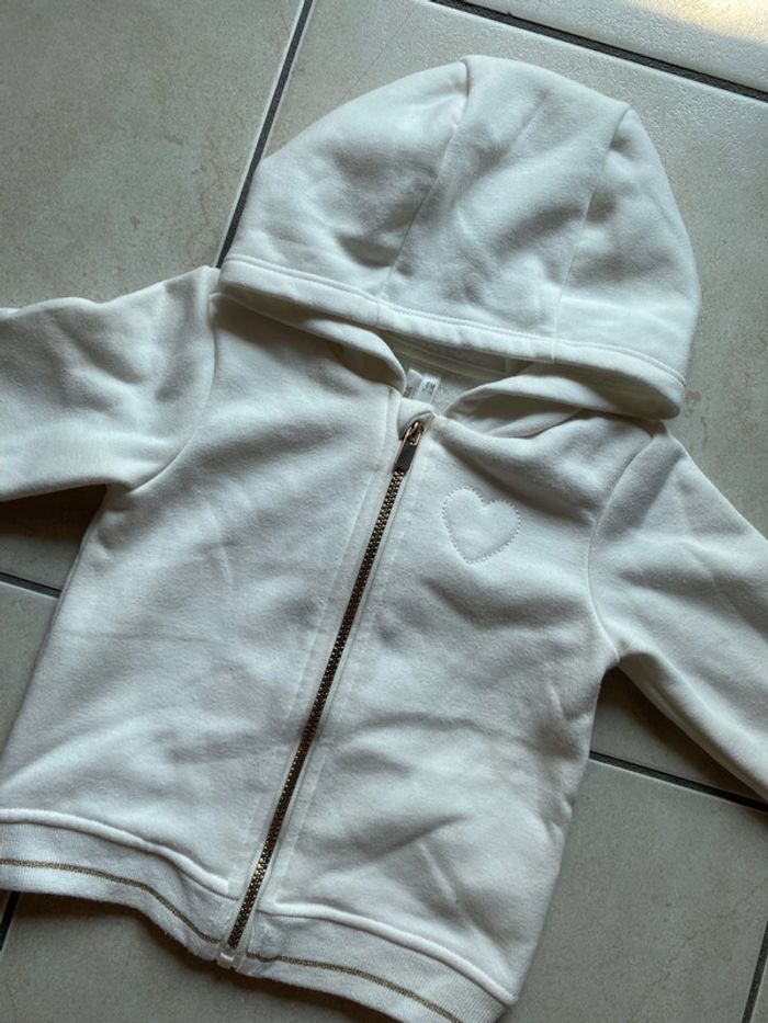 Gilet molletonné zippé blanc Orchestra - photo numéro 3