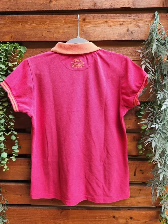 Polo fille Lonsdale London 12 ans – Rose & orange - photo numéro 2