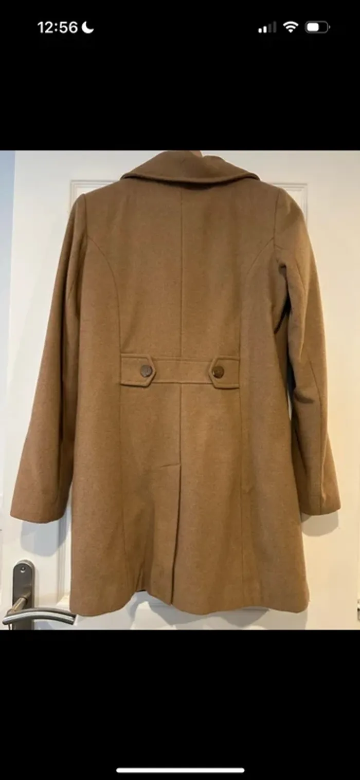Manteau Kookaï en laine camel - photo numéro 3