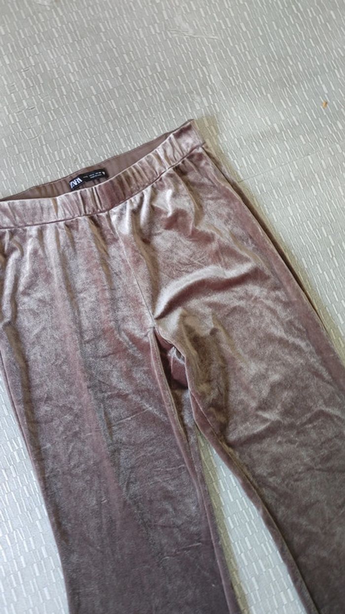 Pantalon patte d'éléphant velours mauve old school - photo numéro 4