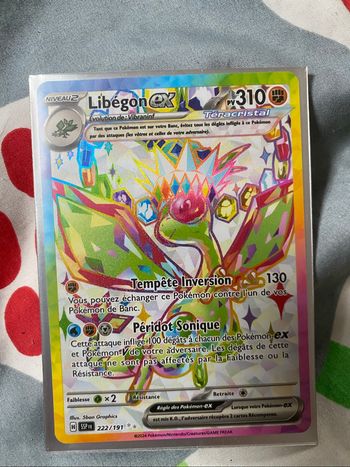 Carte Pokémon Libégon ex 222/191