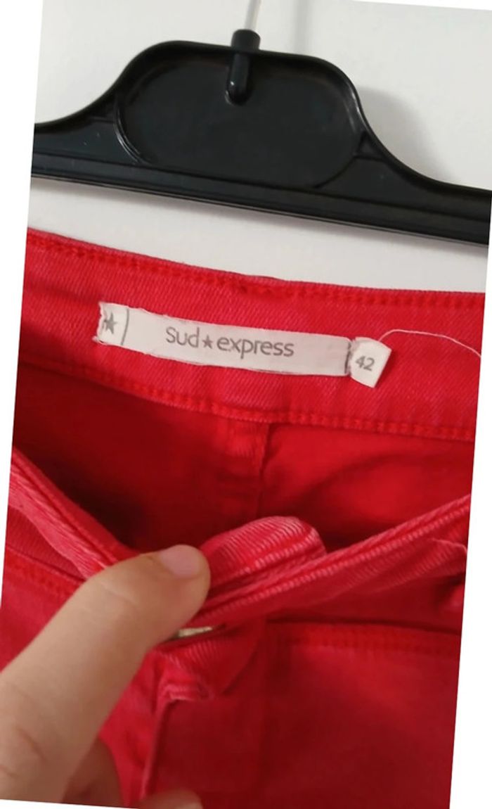 Jean rouge Sud Express - photo numéro 3