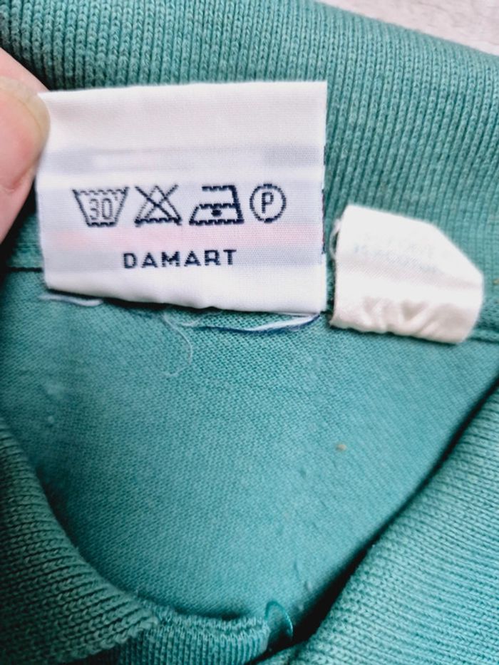 Polo vintage damard vert - photo numéro 6