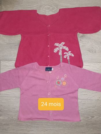 Lot de 2 gilets 24 mois