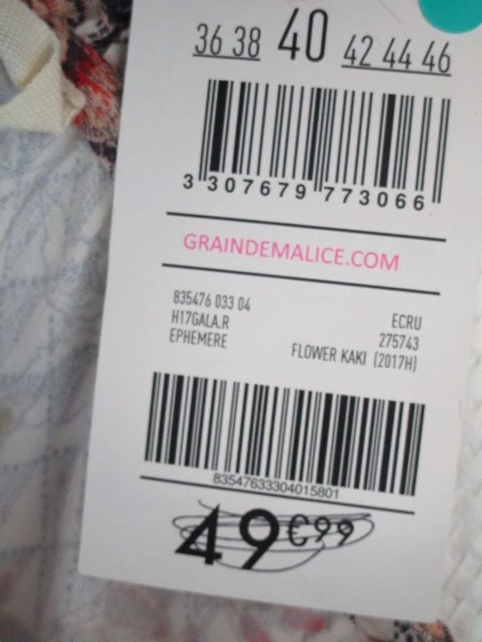 Combinaison beige à motifs Grain de Malice 40 NEUVE - photo numéro 8