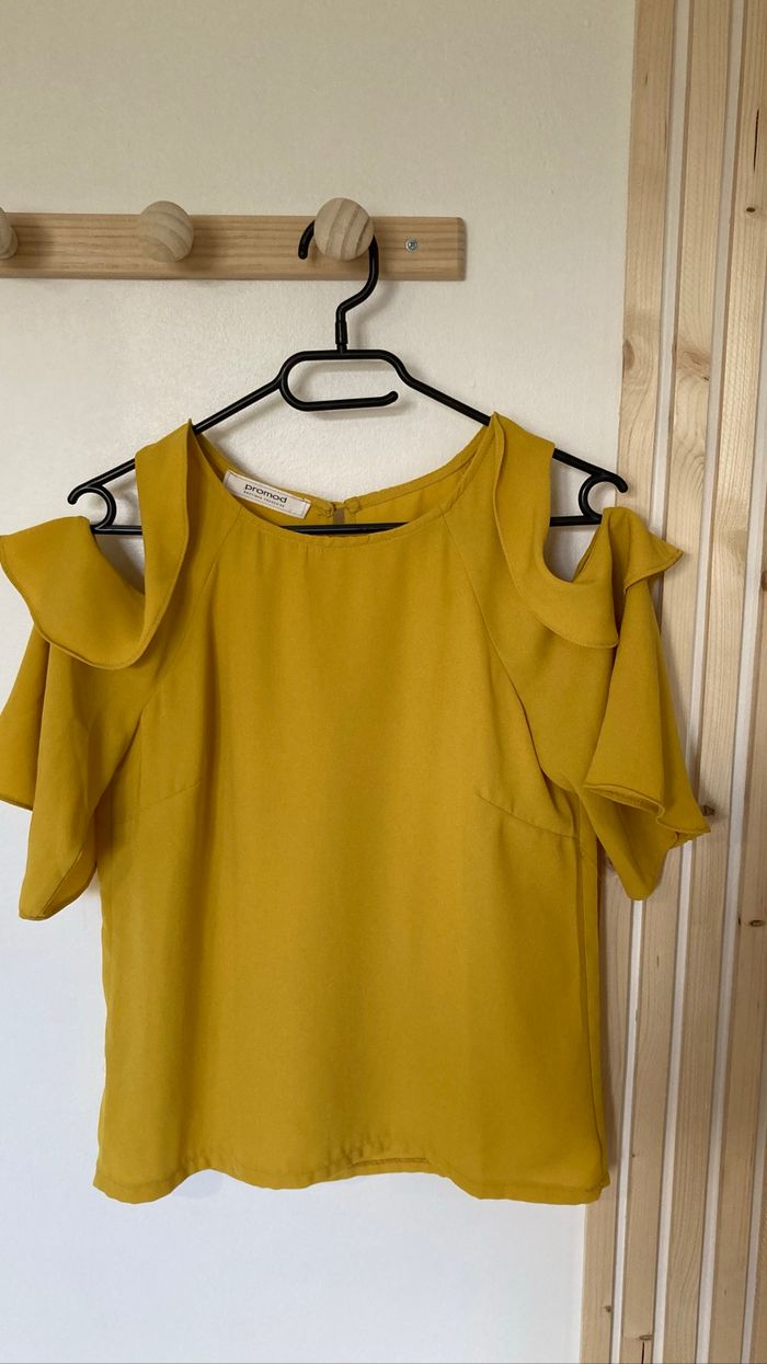 Haut moutarde - Promod - T36 - photo numéro 2