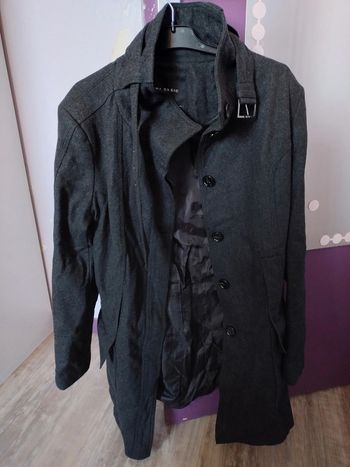 Manteau gris long Zara taille XL