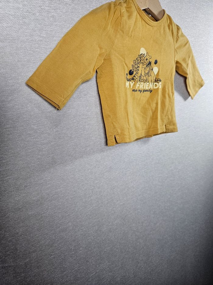 T-shirt manche longue  winnie l'ourson  disney  3 mois - photo numéro 4