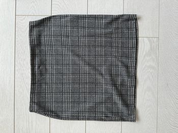 Jupe Promod pied de poule blanc noire et grise