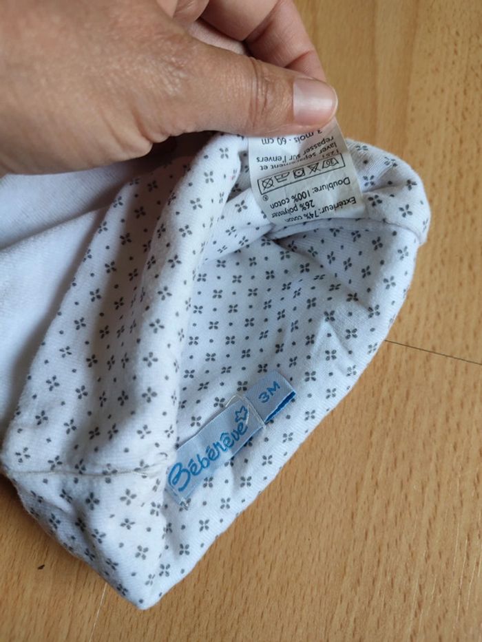 Bonnet ours blanc Bébérêve en 3M - photo numéro 3
