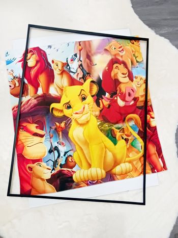 Decoration murale Impression sur toile tissus 70x70 neuf à encadrer