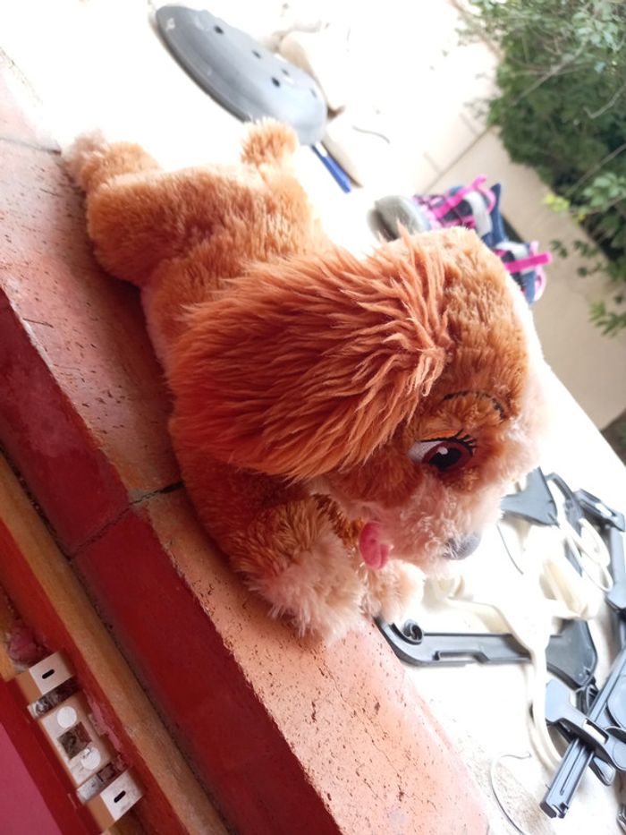 Peluche belle de la belle et le clochard de Disney 33cm environ + un petit clochard - photo numéro 2