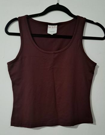 Débardeur bordeau court