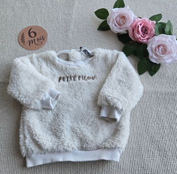 Pull tout doux bébé 6 mois NPO Baby très bon état 