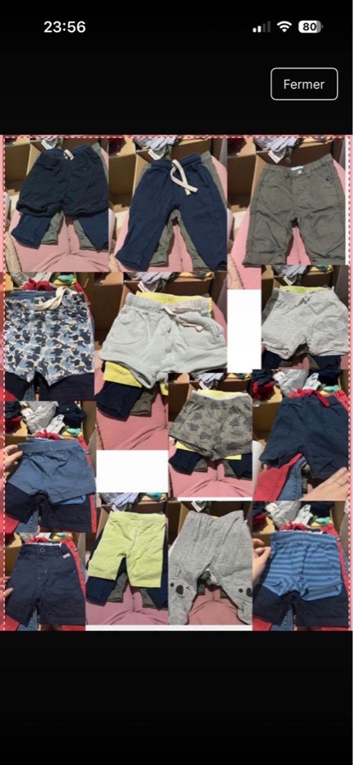 Lot short et pantalon