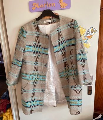 Veste avec épaulettes à motifs, taille 36, marque Opullence 