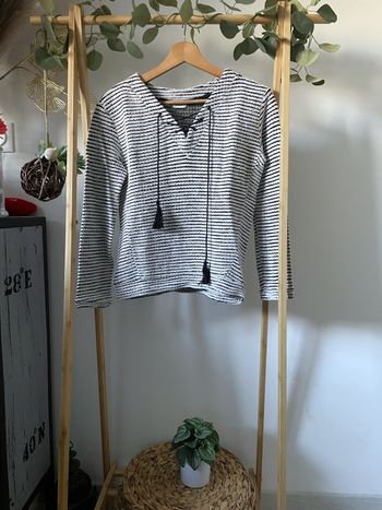 Sweat noir & blanc Naf Naf S/36