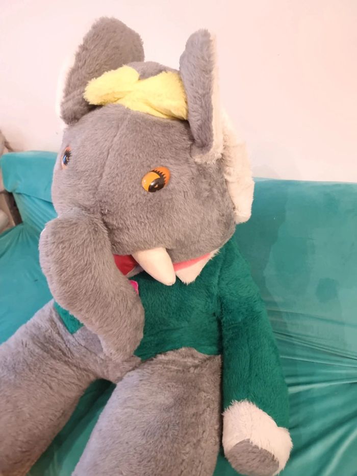 Énorme peluche Babar plus d'un mètre - photo numéro 13
