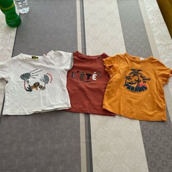 Lot de 3 tshirts ete +1 chemise