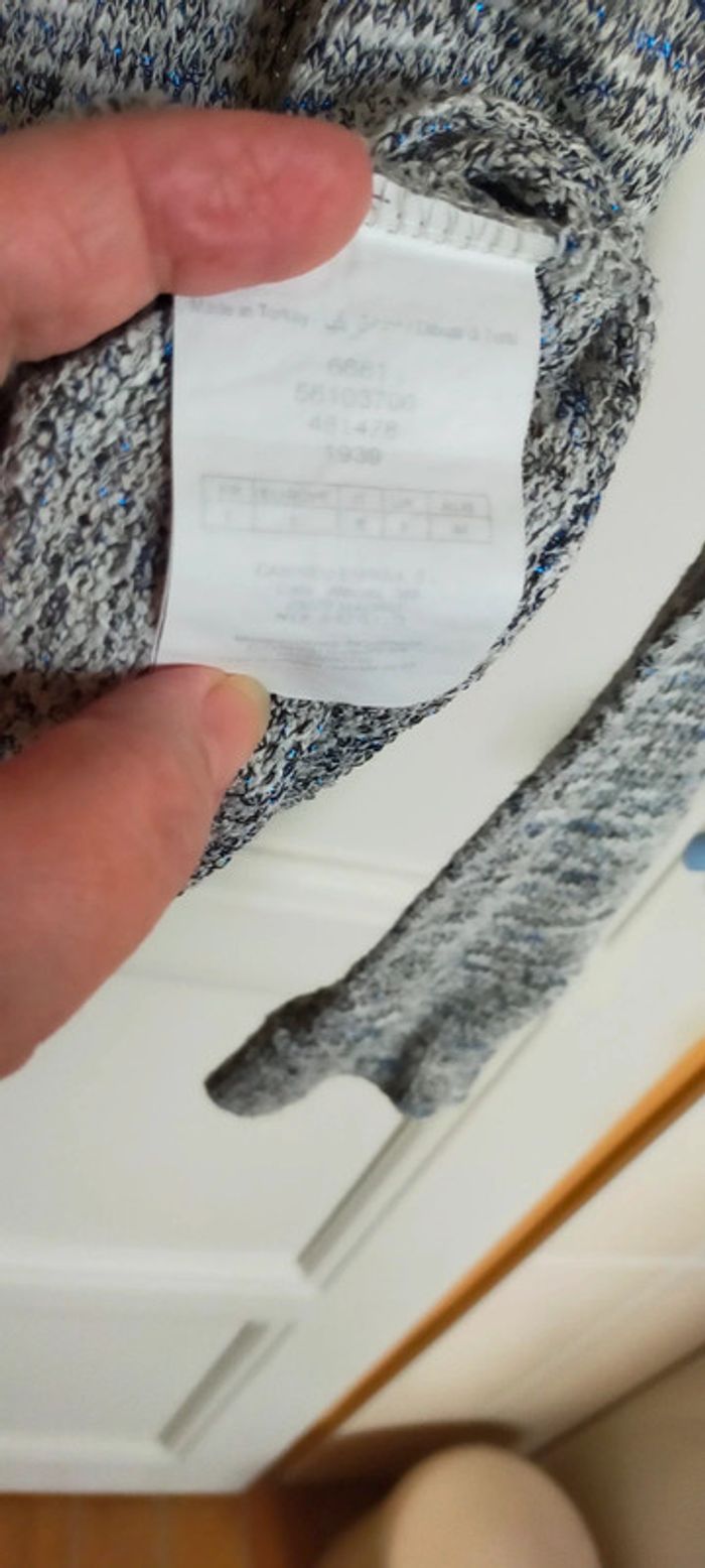 Pull chiné bleu gris Camaïeu - photo numéro 4