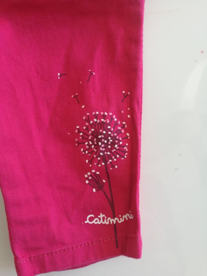 Pantalon été rose fushia Catimini - photo numéro 3