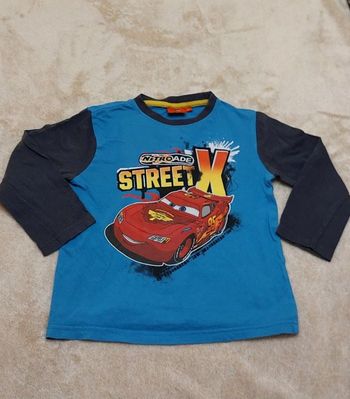 Haut pyjama manches longues Cars garçon 4 ans