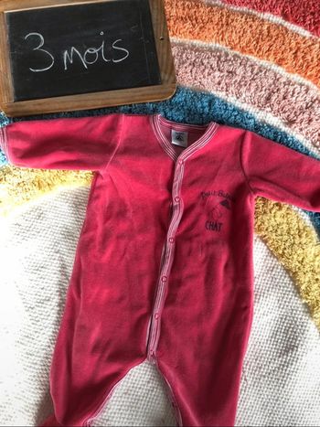 Pyjama petit bateau chat drapeau