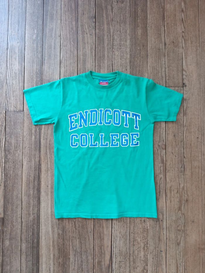 T-shirt vintage Champion USA 90s endicott collège S