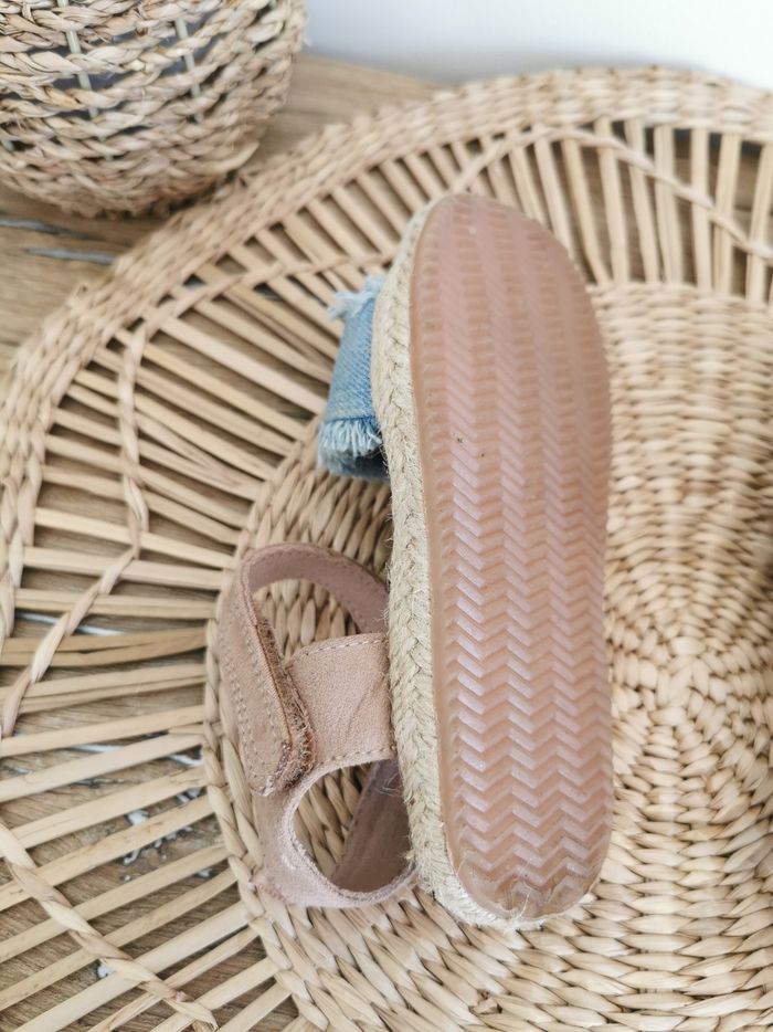 Sandales bohème, espadrilles en jean bleu clair H&M Pointure 24 - photo numéro 8
